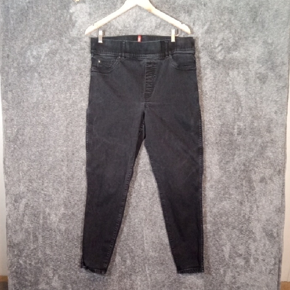 SPANX Everywear Ankle Skinny Black Womens Jean Tummy Control Size 1X T